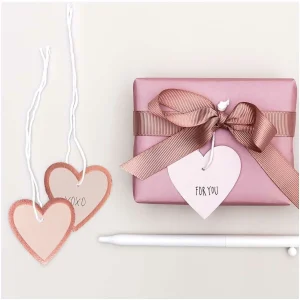 Budget 🛒 Rico Design Étiquette Pour Cadeau Coeur 24 Pièce/s, Rose – Emballage Cadeau 🎁 9