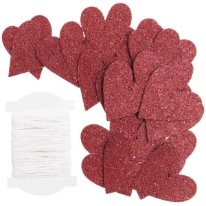 Bon marché 🧨 Rico Design Étiquette Pour Cadeau Coeur Glitter, 24 Pièce/s, Rouge – Emballage Cadeau 😀 7