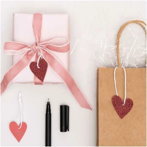 Bon marché 🧨 Rico Design Étiquette Pour Cadeau Coeur Glitter, 24 Pièce/s, Rouge – Emballage Cadeau 😀 9