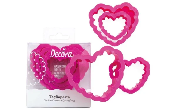 Promo ⭐ Decora Kits D’emporte-pièces 4 Pièces, Cœur Décoré – Emporte-pièce 🤩 1