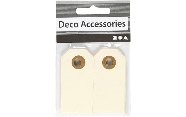 Meilleure vente 😀 Creativ Company Étiquette Pour Cadeau 30 Pièce/s, Beige – Emballage Cadeau 💯 3