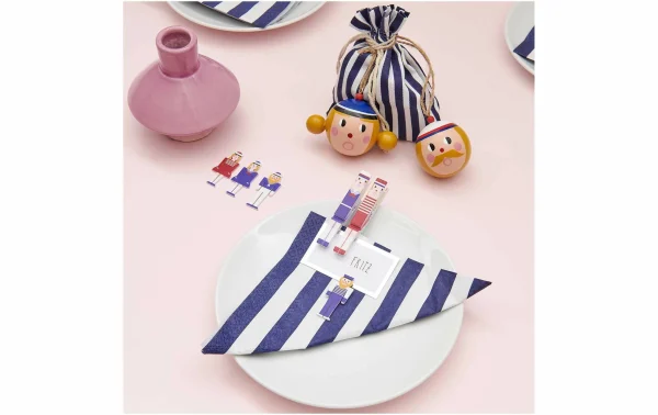 Meilleure affaire ✔️ Rico Design Sac Cadeau 15 X 20 Cm 1 Pièce/s, Bleu/Blanc – Emballage Cadeau 🔥 4