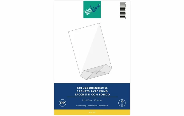 Tout neuf 🥰 Büroline Sac Transparent 9.5 X 16 Cm, 10 Pièces, Transparent – Emballage Cadeau 😀 1
