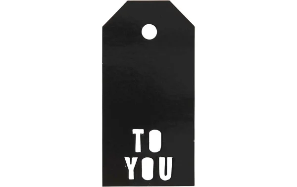 Meilleure affaire 👏 Creativ Company Étiquette Pour Cadeau TO YOU Noir, 15 Pièces – Emballage Cadeau 🎉 1