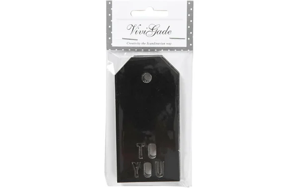 Meilleure affaire 👏 Creativ Company Étiquette Pour Cadeau TO YOU Noir, 15 Pièces – Emballage Cadeau 🎉 3